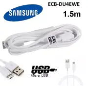 SAMSUNG GENUINE MICRO USB TO USB FAST CHARGE SYNC Cable 1.5M ECB-DU4EWE White