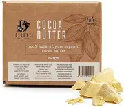 Deluxe Natural Organic Cocoa Butter - Pure, Fair Trade & Food Grade (250g)
