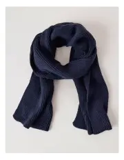 [Blaq] Essential Knit Scarf in Navy