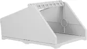 Angoily Plastic Desktop Label Organizer Space Saving Shipping Label Dispenser Bracket for Thermal Printers Efficient Desk Holder for Office and Retail Environments White