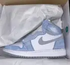 GS Size 4.5Y Nike Air Jordan 1 Retro OG High Hyper Royal White Grey (575441-402)