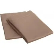 Egyptian Cotton 1000 Thread Count Solid Pillowcase Set Standard-Taupe