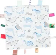Kisangel Pacifying Handkerchief for Newborns Soft Comfort Towel Appeasing Safe Material for Soothing Cuddling Present for Boy Girl Dinosaur