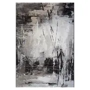 Black White Trendy Eclipse Rug