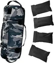 Workout Sandbag,Adjustable Weighted Sandbags for Training - Muscle Exercise Sand Bags with Multiple Handles for Gym, Outdoor, Running, Yoga