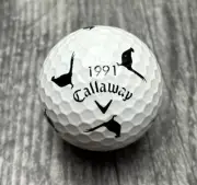 Callaway Chrome Soft Truvis Black Bird 1991 Rare New Golf Ball (1)