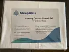 High Quality King Single 100% Cotton Bed Sheet Set - White - SleepBliss