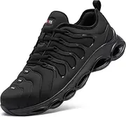 [LARNMERN] Safety Trainers Mens Steel Toe Cap Trainers Cushioning Breathable Light Weight Anti Smashing Fashion Comfortable Safety Shoes Work Trainers