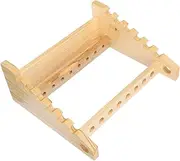 1pc Dropper Pipette Multi-Layer Test Tube Stand Test Tube Organizer Multi-Layer Test Tube Holder Pipette Holder Test- Tube Organizer Tube Rack Wooden Tool Trapezoidal
