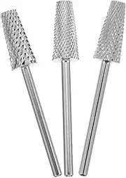 Cabilock Nail Art Drill Bits Set 3pcs Grinding Head Drill Bits Manicure Supplies for Women Nail Salon Tools
