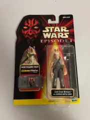 Star Wars 1999 Episode 1 Jar Jar Binks Gungan Battle Staff (CommTech Chip) - New