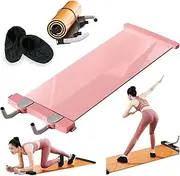 Slide Board Sports Sliding Mat Fitness Glide Plate For Ice Hockey Roller Skating Leg Exercise Core Training Workout Board Abdominal Plank Training Mat