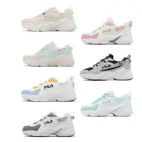 在飛比找momo購物網優惠-【FILA】休閒鞋 Hidden Tape 女鞋 老爹鞋 復