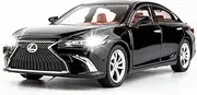 WAKAKAC 1/24 Lexus ES300 Diecast Car Model Alloy Collectible Pull Back Toy Car with Light and Sound Toy Vehicle for Boys Children Gift(Black)
