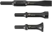 49803 3-Piece Chisel & Hammer Bit Set .498 Shank Black