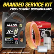 Oil Air Fuel Filter + 5L PRO20W50 Service Kit for Seat Ibiza CLX 4cyl 1.4L 95-97