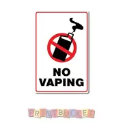 No Vaping sticker 290mm water and fade proof vinyl