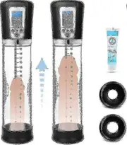 New 2023 Electric Massager Vacuum Pump With 4 Suction Intensities, Rechargeable Automatic High-vacu FY