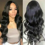 Black Women Gradient Grey Pink Blonde Synthetic Hair Wavy Wig Wigs Long Hair wig AU
