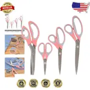 Versatile 4-Piece Sewing & Crafting Scissors Set - Pinking, Fabric, All-Purpose