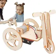 3D Wooden Puzzle, Wooden Puzzle Electric Tricycle, Small Construction Set, 14.5x9x11cm Educational Teaching Aid Builds Patience and for Birthday New Year Easter