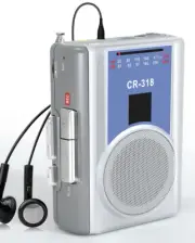 Cassette Player Recorder with AM FM-Portable Vintage Cassette Tape Player