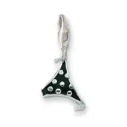 Thomas Sabo CC342 Sterling Silver Black Enamel Bikini Bottom Charm RRP $57