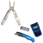 KINCROME Multi-Tool 15 Function & Folding Utility Knife Bundle TT Exclusive P6408