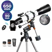 90mm Tracking Reflector Telescope with Tripod Stand and Bluetooth Phone Contral