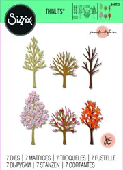 Sizzix Seasonal Trees Thinlits Die Set