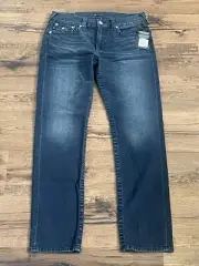 True Religion Geno Flap Big T Relaxed Slim Jeans ‘Blue’ (size mens W32xL33)