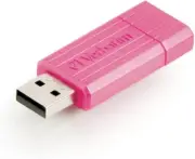 Store'N'Go Pinstripe USB 2.0 Drive 16GB - Pink