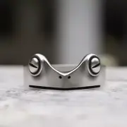 Handmade 925 Sterling Silver Alien Ring | Unique Sci-Fi Face Design