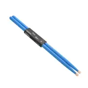 1 Pair Wood Drumstick Anti Slip Handle Grips 5A Blue Drum Stick Wood Tip