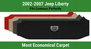Lloyd Velourtex Small Cargo Carpet Mat for '02-07 Jeep Liberty w/Jeep Grill Logo (for: Jeep)