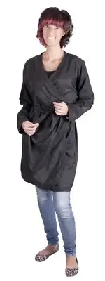 Hairdressing Client Gown Kimono Short Sleeve Hair Beauty Salon Waterproof Robe