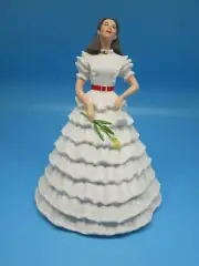 Porcelain 4 1/2" Tall Scarlett O'Hara Christmas Ornament Gone with the Wind