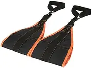 KOMBIUDA 1 Set Portable Gym Strap for Ab Training Sturdy Workout Equipment for Biceps Triceps and Shoulders Comfortable Hanging Ab Slings for Fitness Enthusiasts
