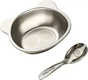 Kids Stainless Steel Plates - 450ml Stainless Steel Baby Plates, Kitchen Food Prep Bowls | Stackable Salad Bowls with Lids, Non Slip Base Bowls, Dishwasher Safe Serving Baking for Toddler