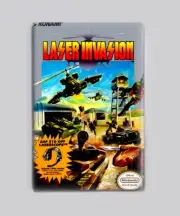 Laser Invasion NES - 2"x3" Fridge MAGNET (nintendo retro