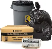 18L Bin Liners - 10um - 1000 Bags (Office / Kitchen Tidy Liners)