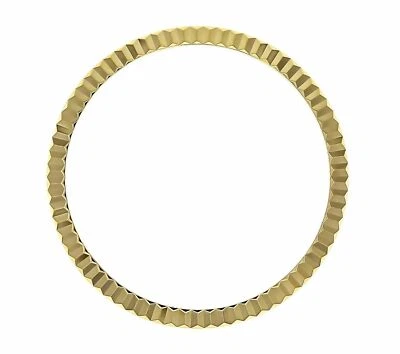 FLUTED WATCH CASE BEZEL FOR ROLEX OYSTER QUARTZ 17000, 17013, 17014 GOLD TOP QLY
