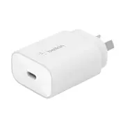 Belkin 25w Wall Charger w-cable USB-C to USB-C PPS - White