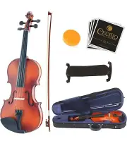 Mendini By Cecilio Violin For Beginners, Kids & Adults -Beginner Kit w/Hard Case
