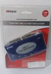 Titan Pro USB 2.0 Port Replicator New In Package Sealed Inland PS/2 Serial VTG