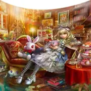 Alice in Wonderland Fleece Blanket - Alice's Collection - Cosy Fleece blanket