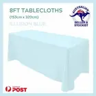 *REDUCED*Tablecloth BLUE Rectangle 8ft Trestle Table Cloths Wedding Market Party