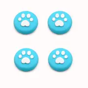 4Pcs Cute Cat Paw Claw Thumb Stick Grip Cap Joystick Cover For Nintend Switch or Switch Lite Console-Blue
