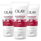 Olay Regenerist Regenerating Cream Face Cleanser Pack of 3 Anti Aging Exfoliant
