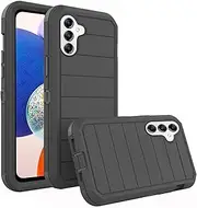 [Asuwish] Phone Case for Samsung Galaxy A14/M14 5G, Military Grade Shockproof Hybrid Cell Cover, Full Body Heavy Duty Rugged Hard Protective Mobile Accessories A 14 4G 14A 14M G5 Women Men Black